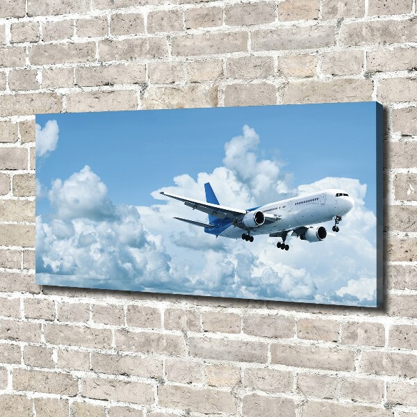 Canvas wall art Plane in the sky