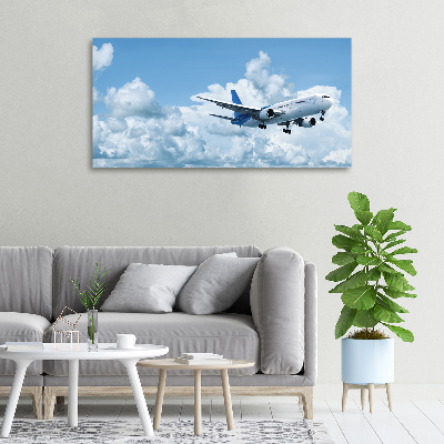 Canvas wall art Plane in the sky