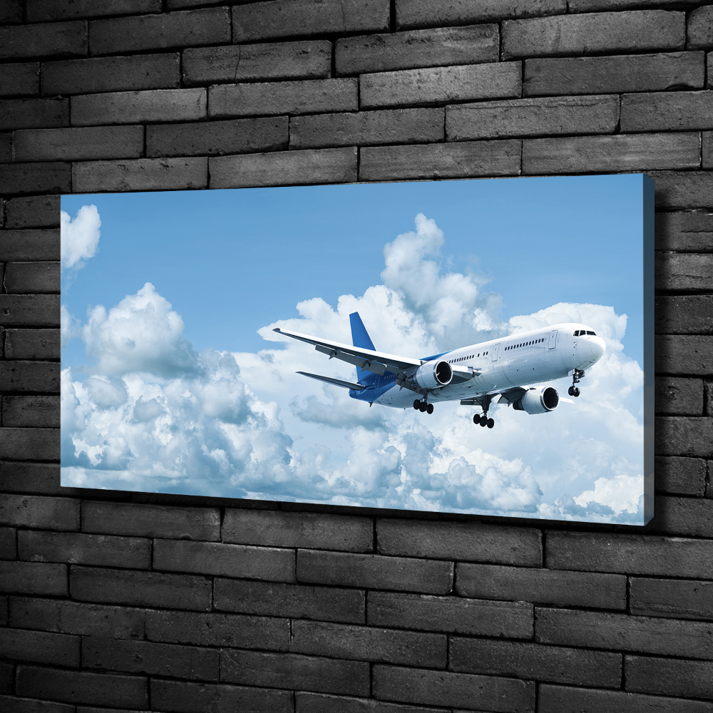 Canvas wall art Plane in the sky