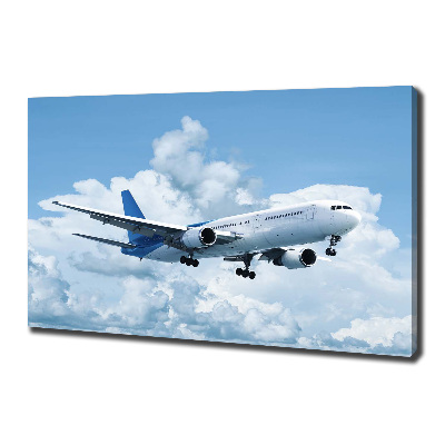 Canvas wall art Plane in the sky