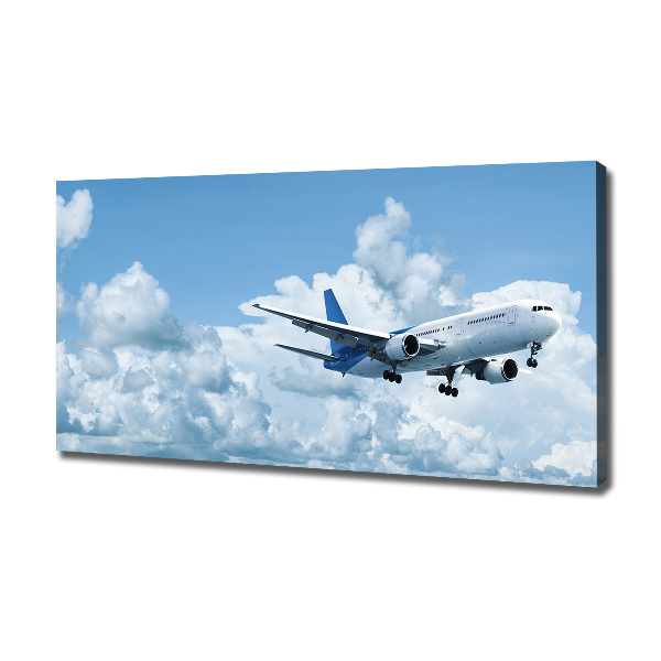 Canvas wall art Plane in the sky