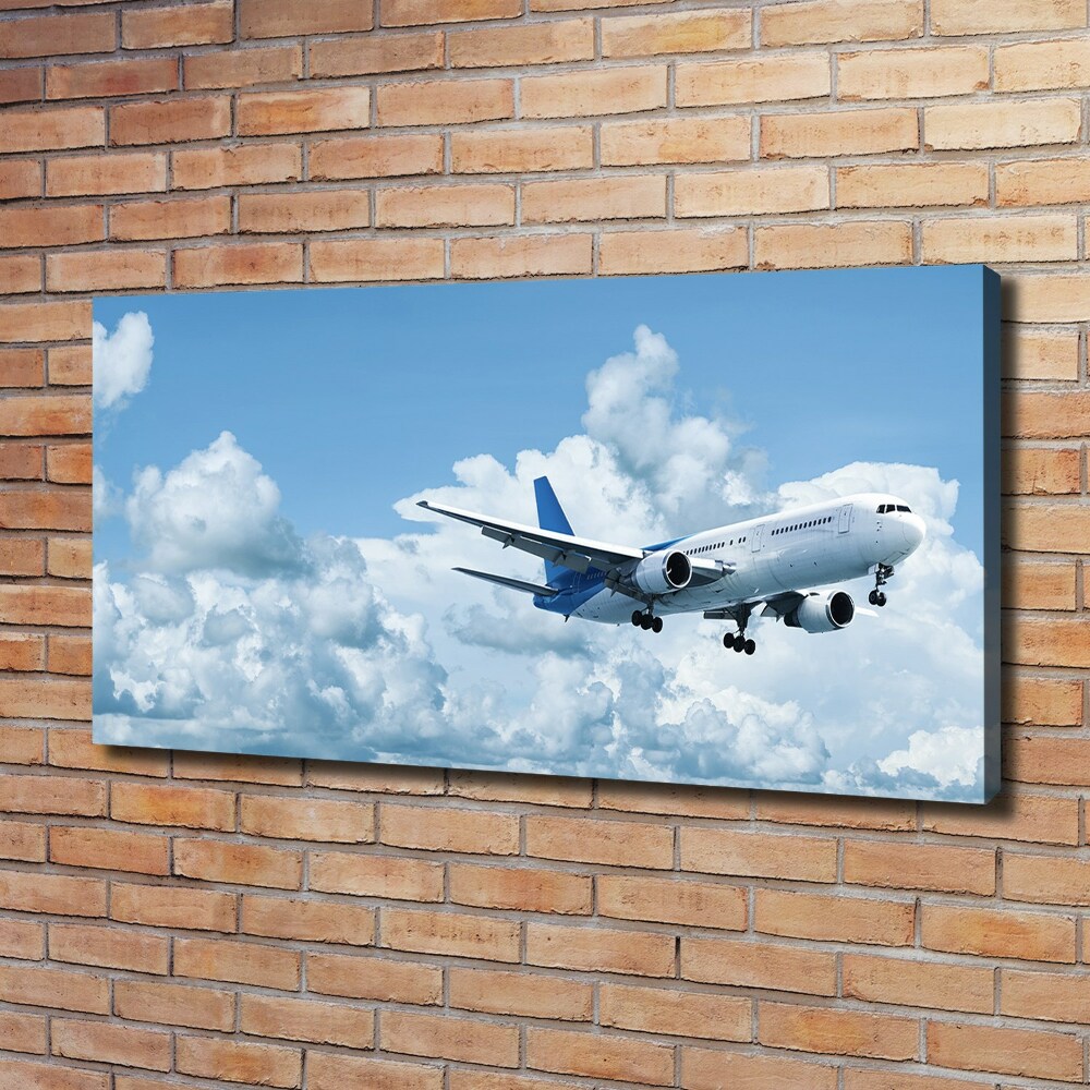 Canvas wall art Plane in the sky