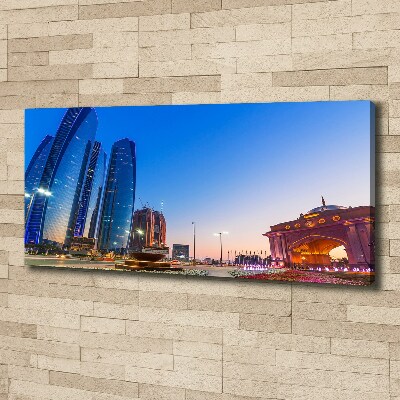 Canvas wall art The streets of Abu Dhabi