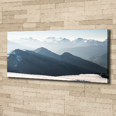 Canvas wall art Mountain peaks