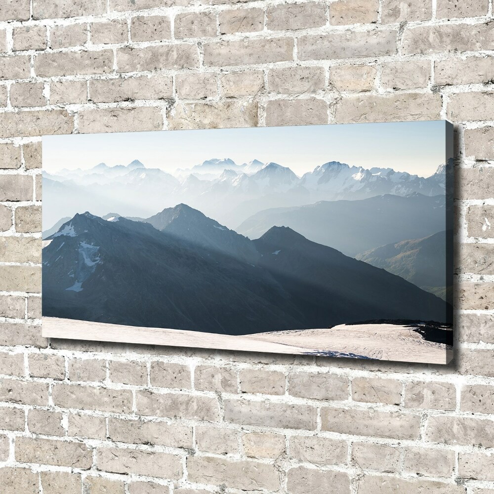 Canvas wall art Mountain peaks