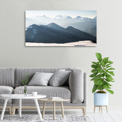 Canvas wall art Mountain peaks