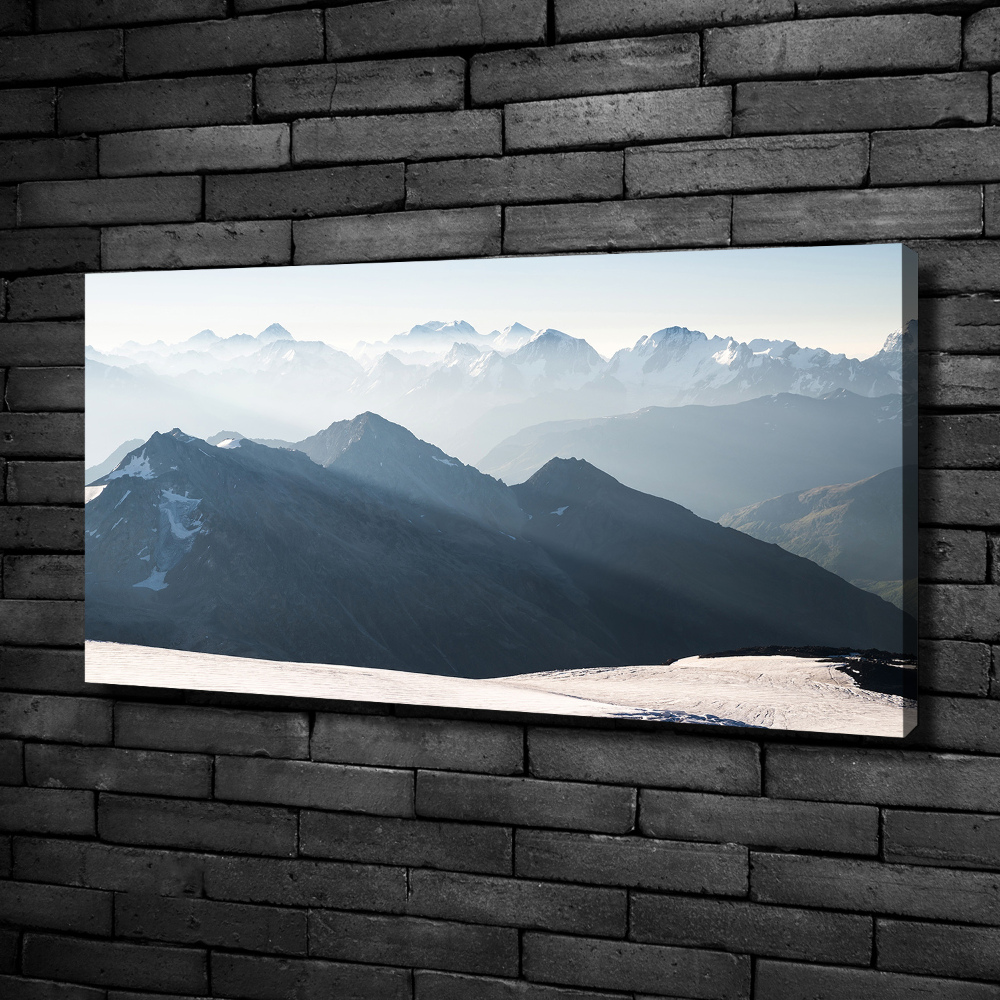 Canvas wall art Mountain peaks