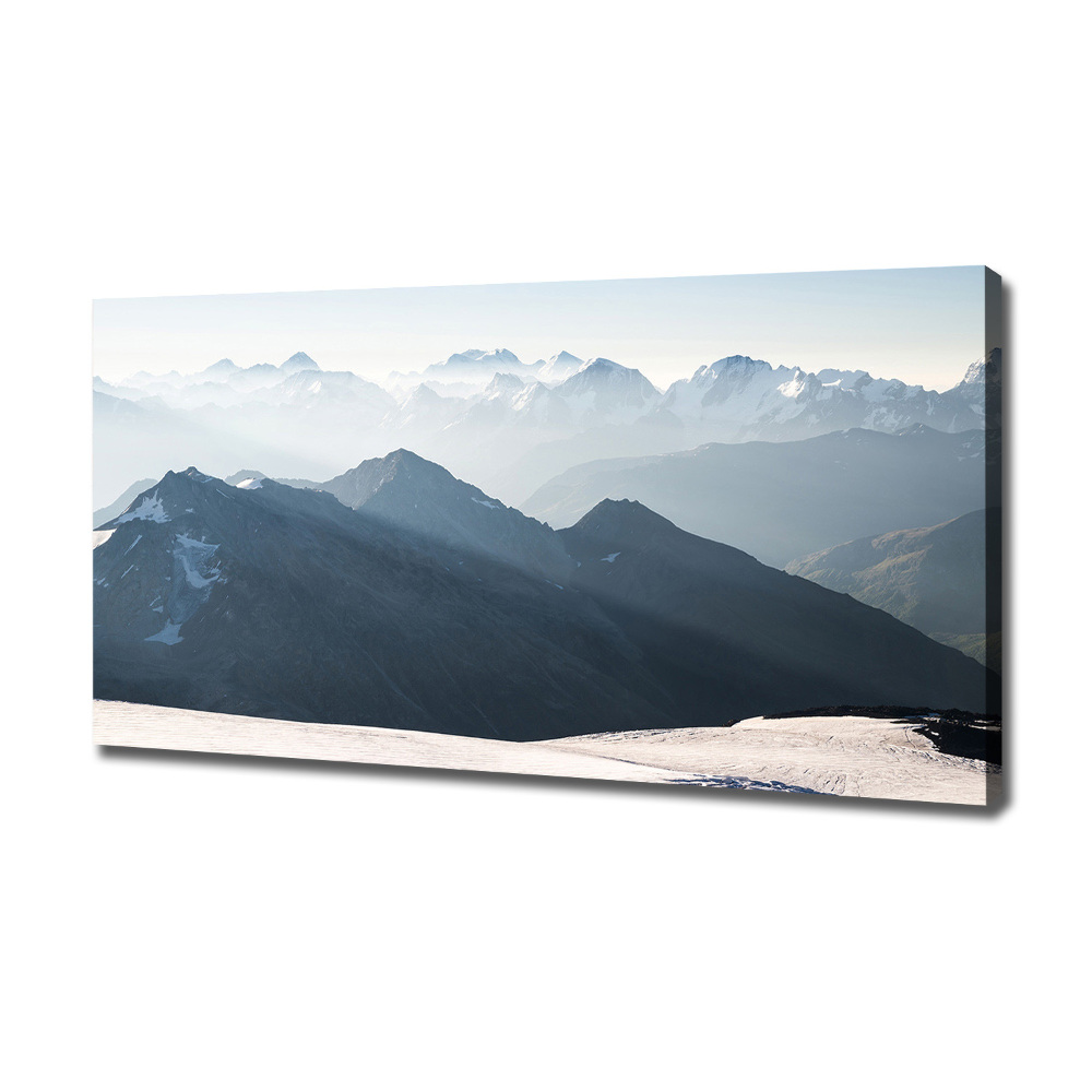 Canvas wall art Mountain peaks