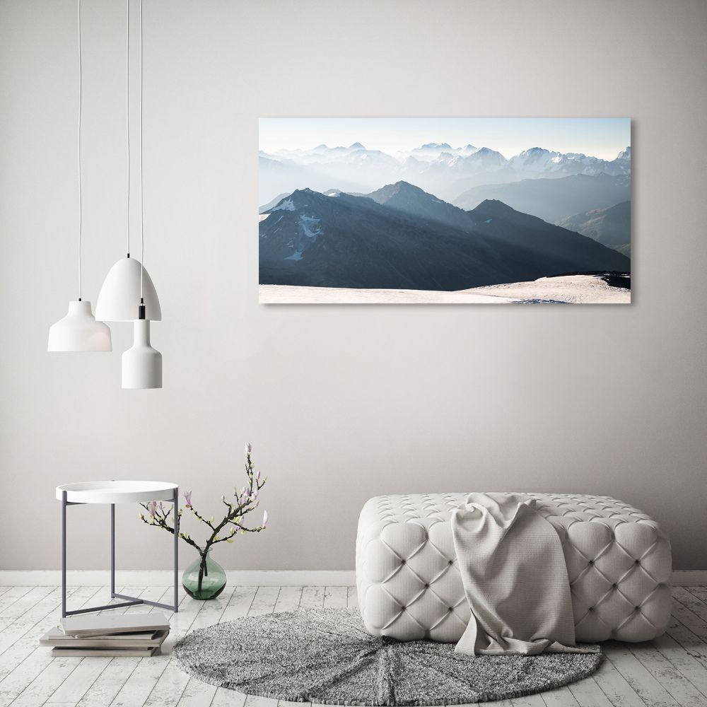 Canvas wall art Mountain peaks