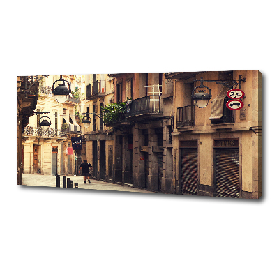 Canvas wall art Barcelona streets