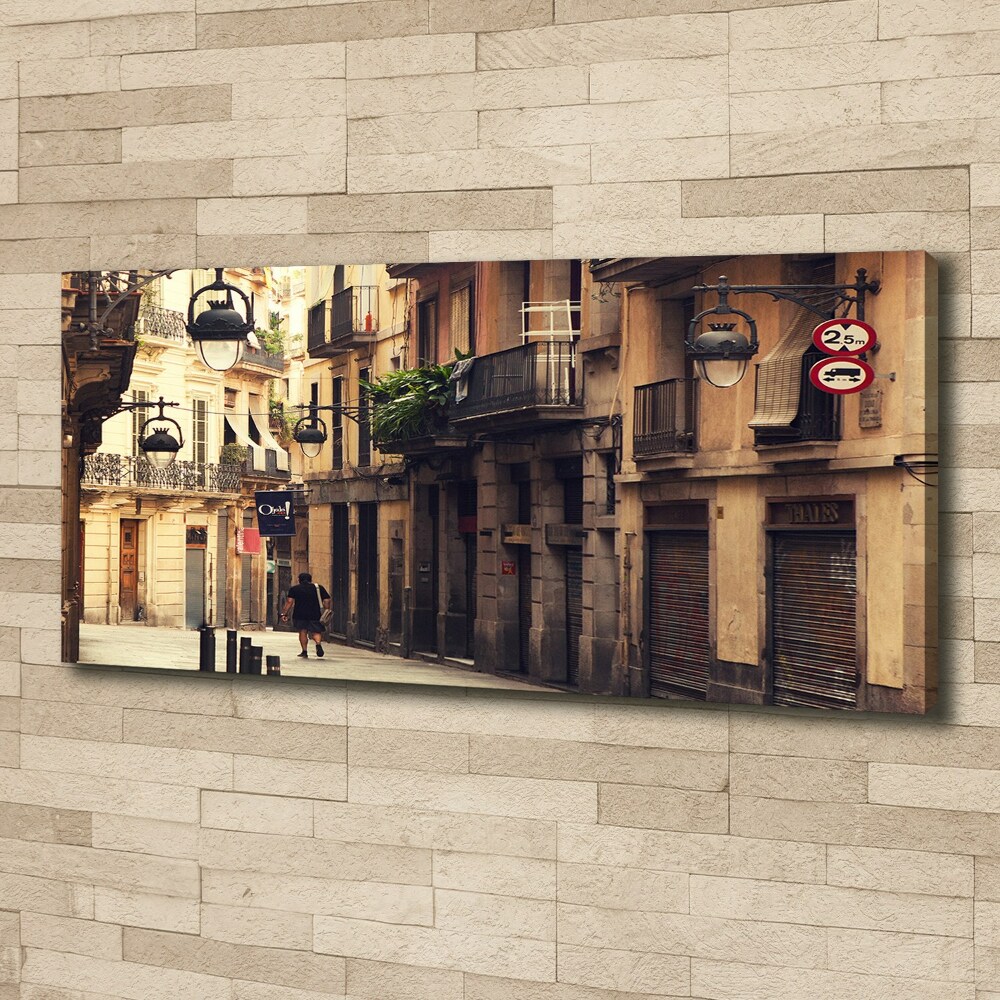 Canvas wall art Barcelona streets