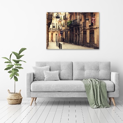 Canvas wall art Barcelona streets