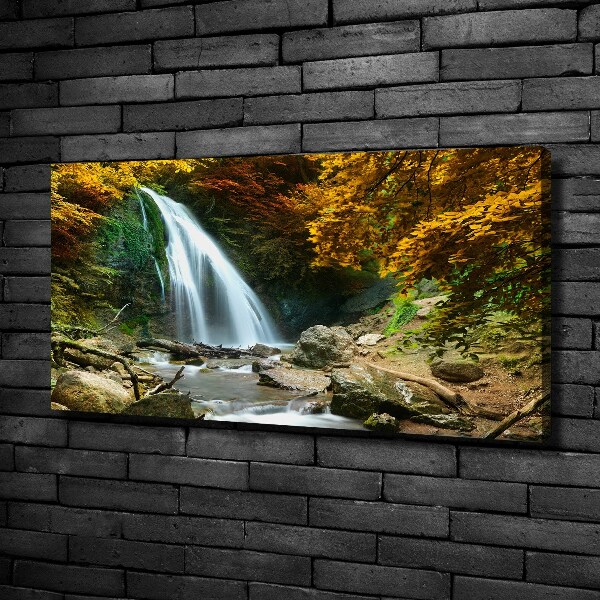 Canvas wall art Waterfall in the forest