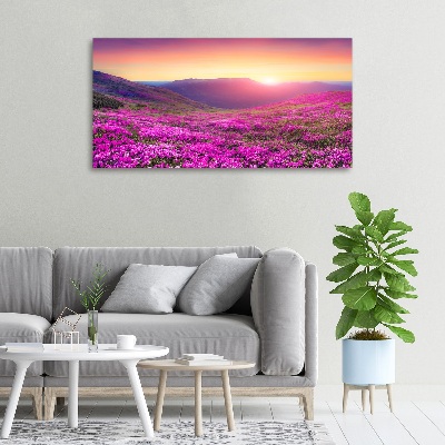 Canvas wall art Pink hills