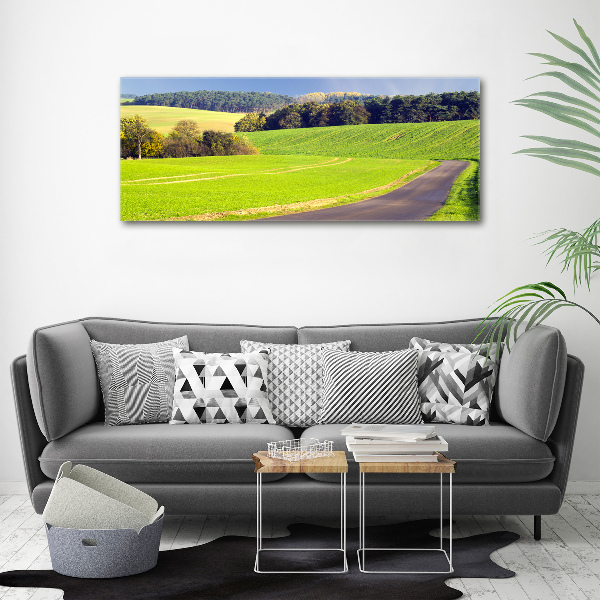 Canvas wall art dirt road