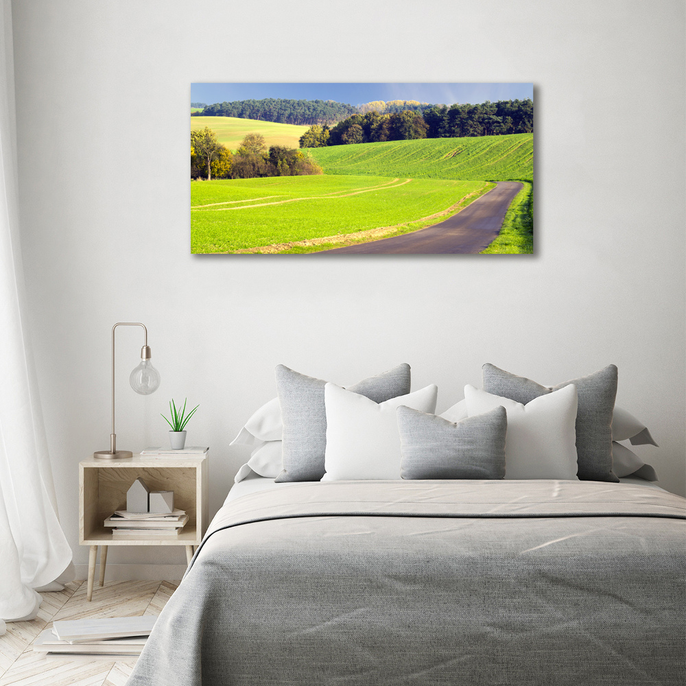 Canvas wall art dirt road