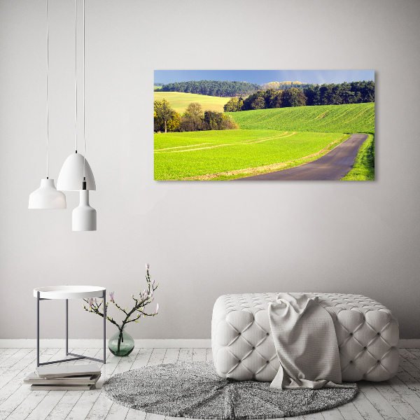 Canvas wall art dirt road