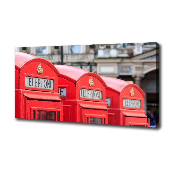 Canvas wall art telephone booth