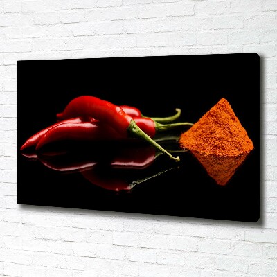 Canvas wall art Chilli and cayenne