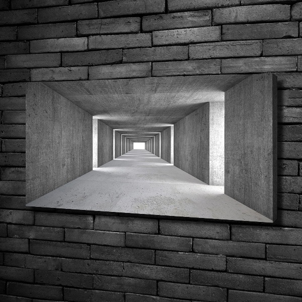 Canvas wall art Concrete tunnel