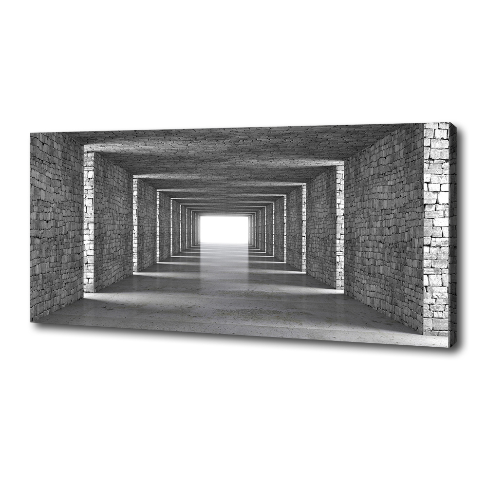 Canvas wall art Brick tunnel