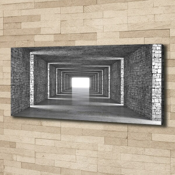 Canvas wall art Brick tunnel