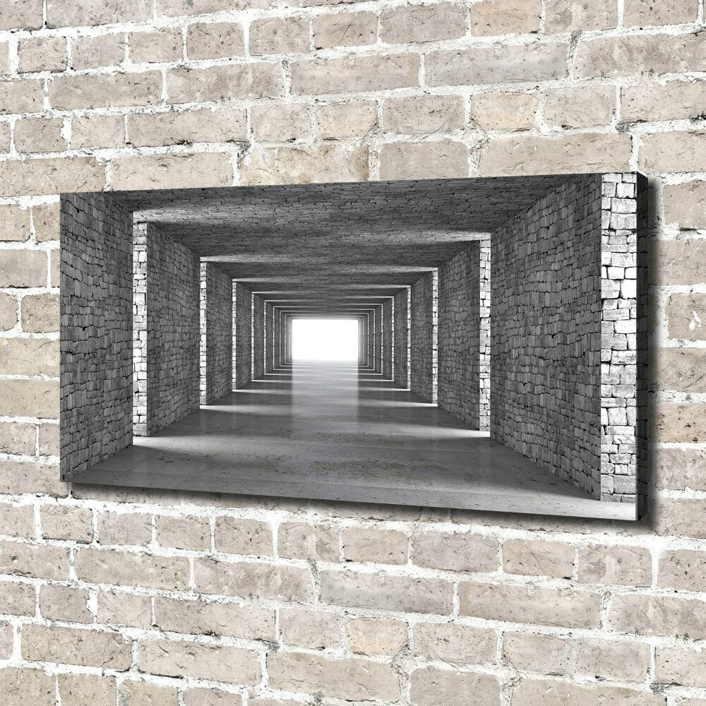 Canvas wall art Brick tunnel