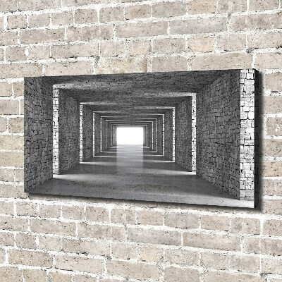 Canvas wall art Brick tunnel