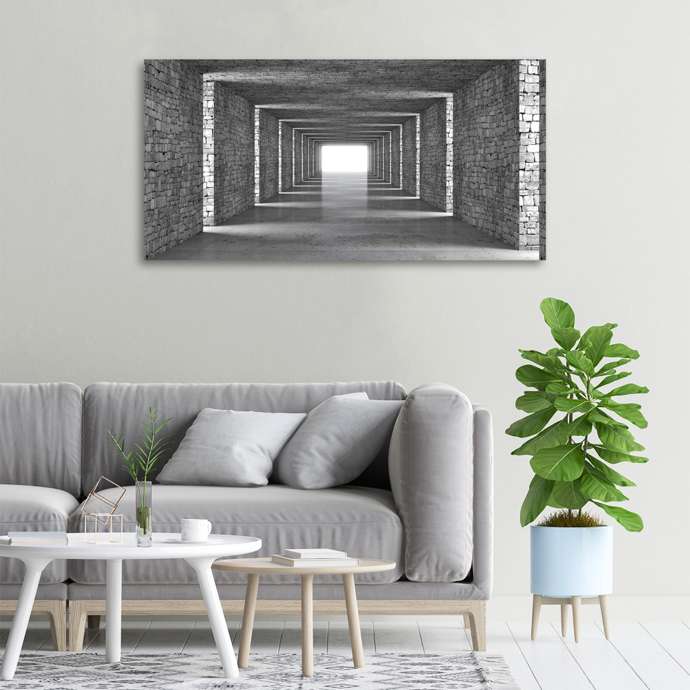 Canvas wall art Brick tunnel