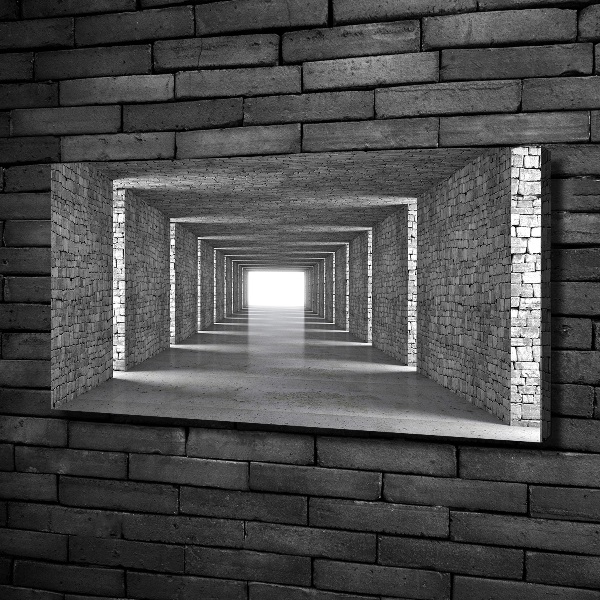 Canvas wall art Brick tunnel