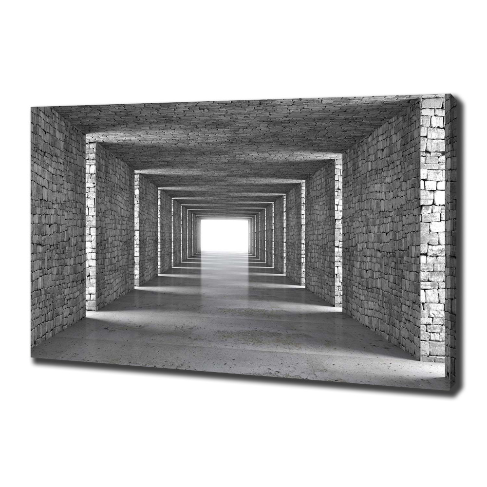 Canvas wall art Brick tunnel