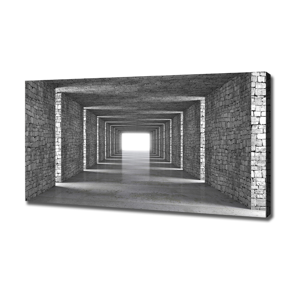 Canvas wall art Brick tunnel