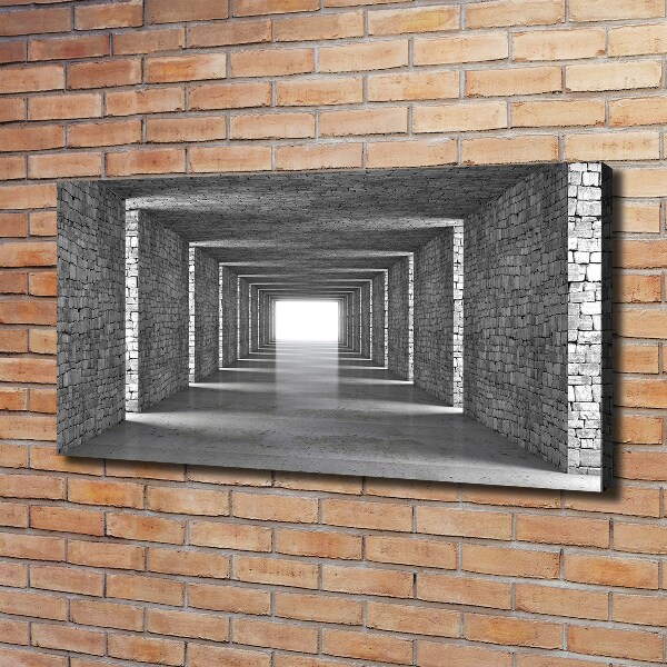 Canvas wall art Brick tunnel