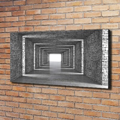 Canvas wall art Brick tunnel