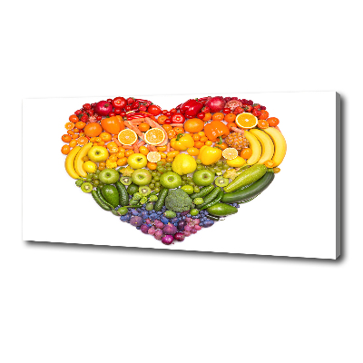 Canvas wall art Vegetable heart