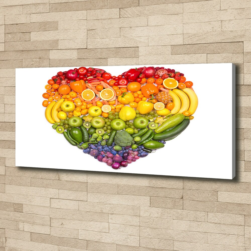 Canvas wall art Vegetable heart