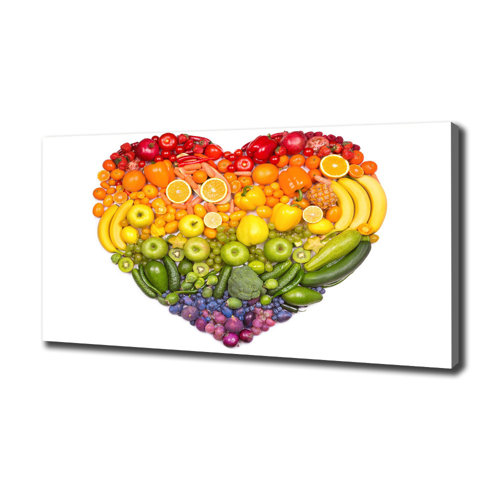 Canvas wall art Vegetable heart