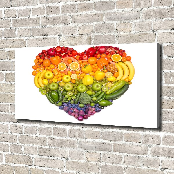 Canvas wall art Vegetable heart