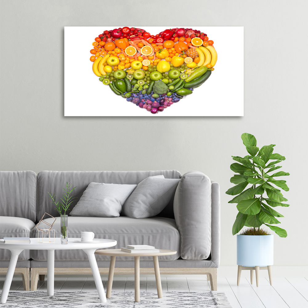 Canvas wall art Vegetable heart