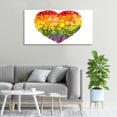 Canvas wall art Vegetable heart