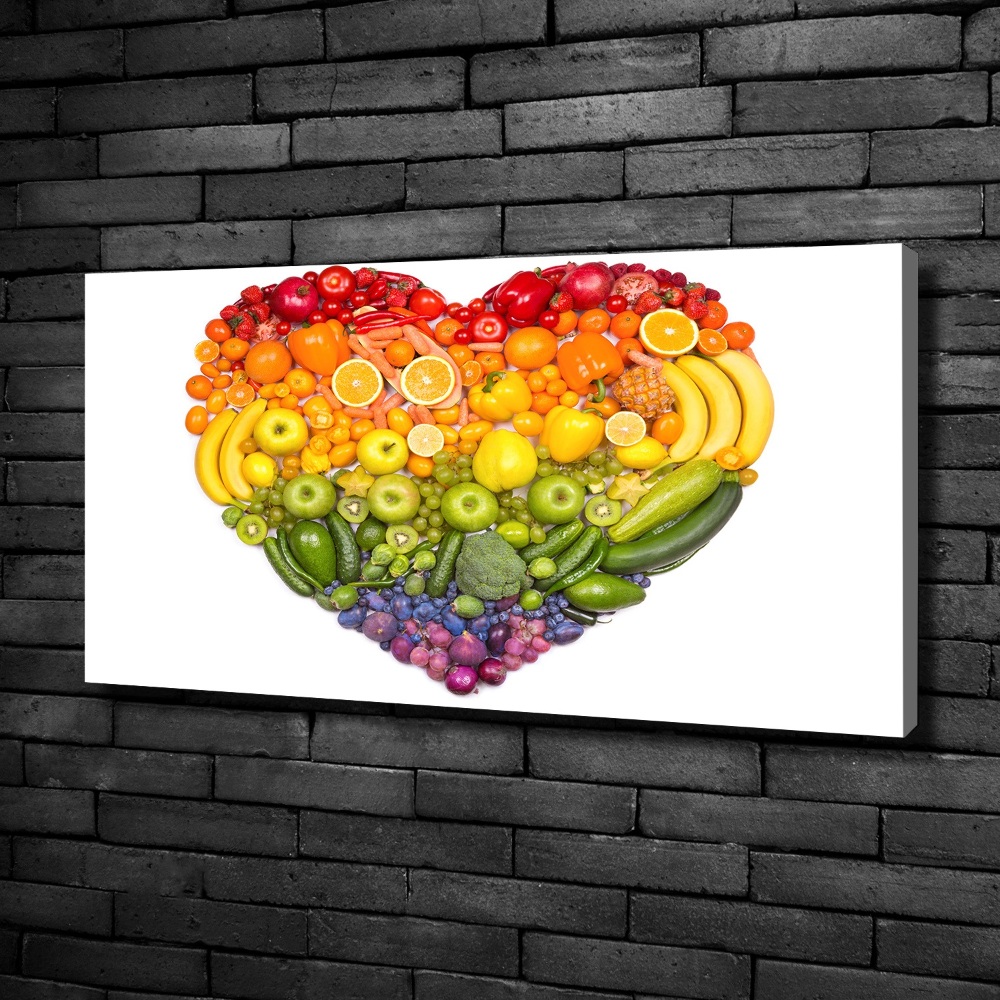 Canvas wall art Vegetable heart