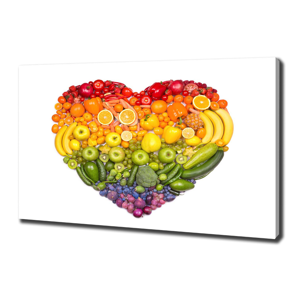 Canvas wall art Vegetable heart