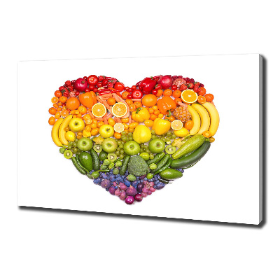 Canvas wall art Vegetable heart