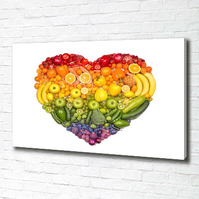 Canvas wall art Vegetable heart