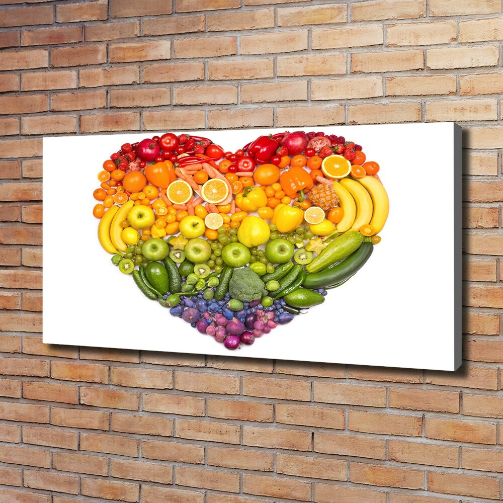 Canvas wall art Vegetable heart