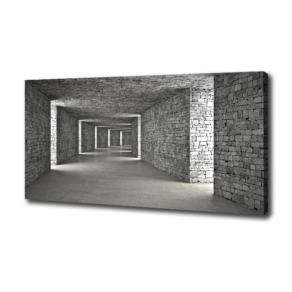 Canvas wall art Brick tunnel