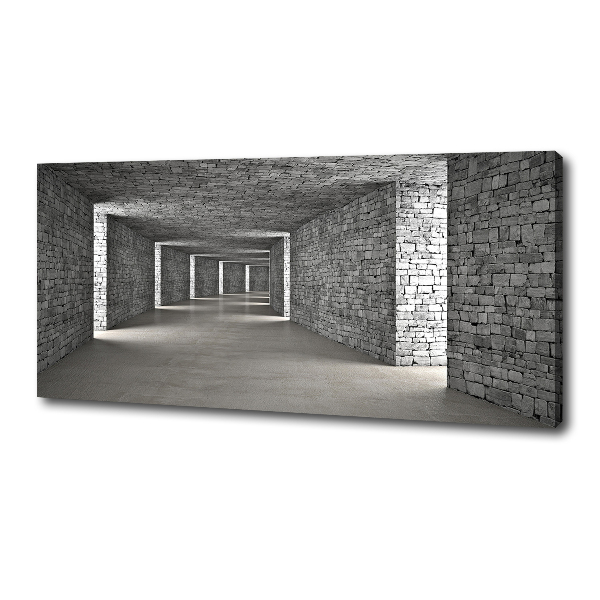 Canvas wall art Brick tunnel