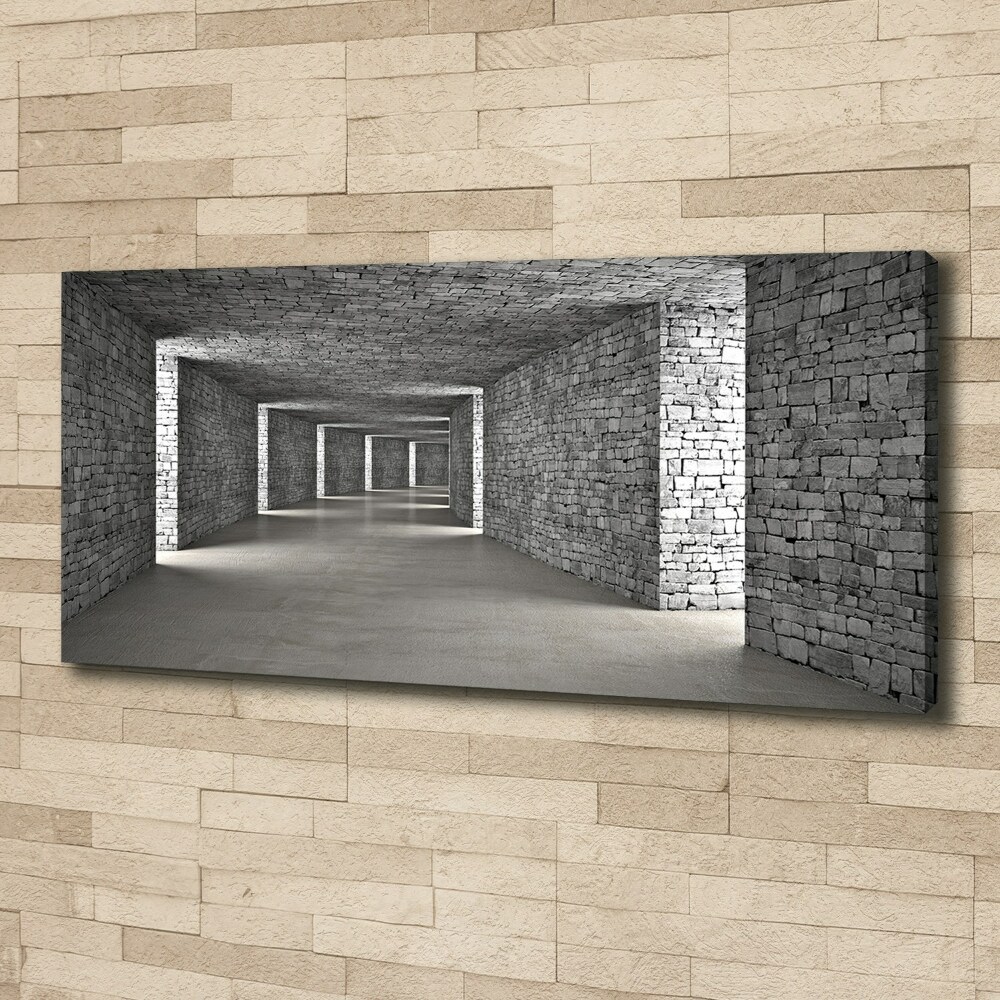 Canvas wall art Brick tunnel