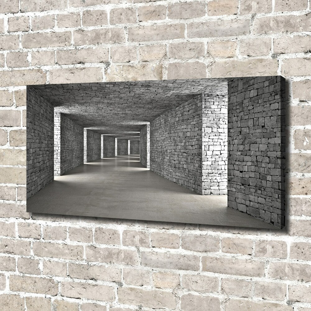 Canvas wall art Brick tunnel