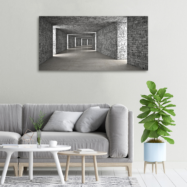 Canvas wall art Brick tunnel